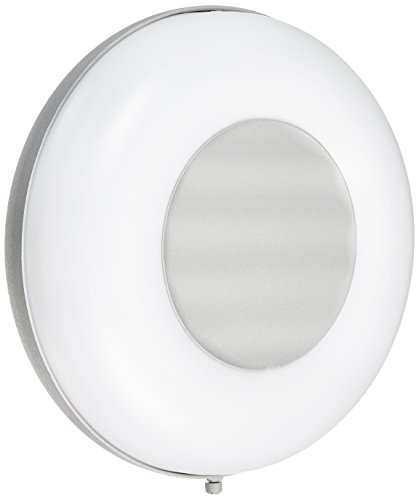 LUTEC Moderne Außenleuchte Origo für Wände oder Decken, Aluminiumspritzguss, Durchmesser 28 cm, 1x E27 ohne Leuchtmittel, silberfarbig, IP54 3331 SI