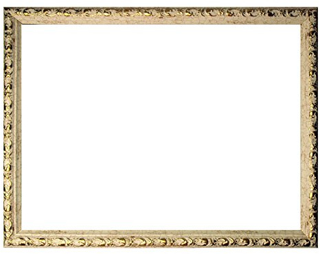 Barockrahmen weiß fein verziert 812 AVO, Leerrahmen 30x40 cm