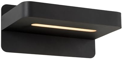 LUCIDE ATKIN - Bettlampe/Wandleuchte - LED - 1x6W 3000K - Mit USB-Ladepunkt - Schwarz