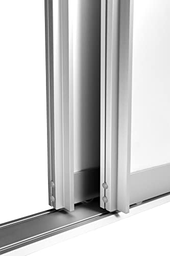 Schiebetürbausatz BS-Komfort mit Aluminium Rahmen Typ B - Bodengeführt - wahlweise 2000 oder 3000 mm Schienenbreite für zwei oder drei Türflügel á max. 1000 x 2750 mm (2 Meter Schiene / 2 Türflügel)