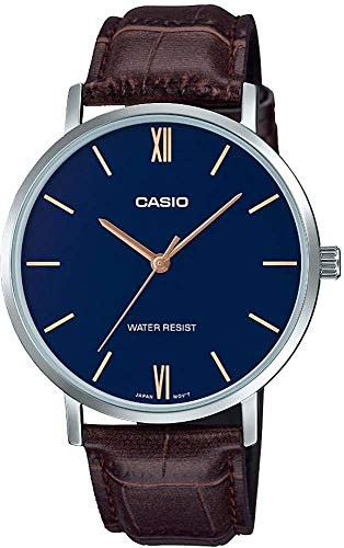 Casio MTP-VT01L-2Budf Black Clock (Ø 40 mm)
