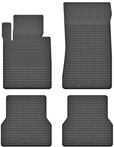 Gummimatten Fußmatten 1.5 cm Rand kompatibel mit Jaguar XF (I) Bj. 2008-2015 ideal angepasst 4 -Teile EIN Set