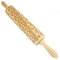 Folkroll - Mattarello – Mattarello – con motivo inciso – Hearts, cuori – Legno di faggio – Lunghezza: 43 cm