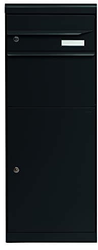 Renz 661031M MEFA 661 Boîte aux lettres avec serrure Noir/gris mat 109 x 402 x 303