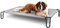 BestVida Erhöhtes Hundebett, 122 x 83,8 x 20,3 cm, groß, Grau
