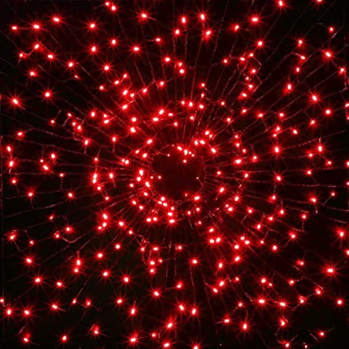 Noma 360 LED Christmas Tree Lights : Green Cable : Plug-in with Timer : Red