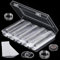 FORYNXHWIN Lot de 100 Capsules de pièces de Monnaie de 30 MM avec 5 Tailles (17/20/25/27/30MM) étui de Porte-Monnaie en Mousse de Protection réglable pour Collecte et Stockage de Monnaie