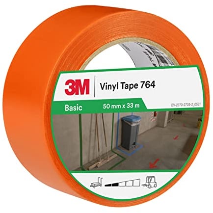 3M PVC-Klebeband 764i, orange, 50 mm x 33 m, Orange