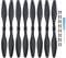 Propeller-Ersatz für Holy Stone HS720/720E, leichte, langlebige Ersatzpropeller, geräuscharme, verschleißfeste Propeller-Requisiten, Flügelzubehör (Vier Paare)