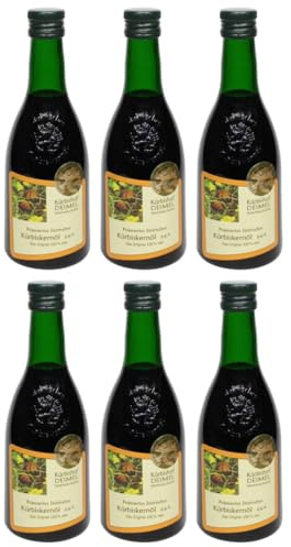 Kürbishof DEIMEL Steiermark/Austria - Lot avantageux de 6 bouteilles de 500 ml - Huile de pépins de courge originale de Styrie, IGP (Autriche)