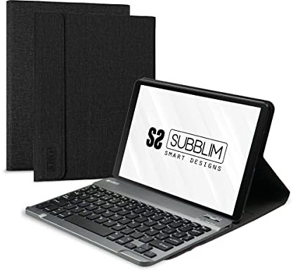 SUBBLIM Funda con Teclado Lenovo Tab M10 Plus 3A Gen 10.6” Tb125F/128F Keytab Pro BT Exclusiva Teclado Inalámbrico Tecnología Bluetooth 5.2 Magnetic System Ultra Slim Design Batería