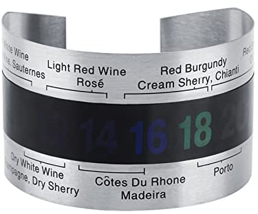 Wine Thermometer Wine Bottle Shape Temperature Sensor, Wine Temperature Detector with LCD Display for Beer Red Wine, Quick Instant Red Wine Thermometer Bottle Thermometer