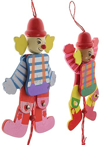 ibasenice 2 Piezas De Cuerda Juguetes Madera Marioneta De Jeffy Juguetes De De Marioneta De Marinette Títeres De Marionetas Marioneta De con Cuerdas Padre-Hijo De Madera Suministros