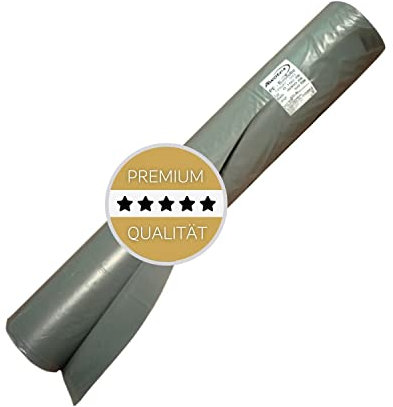 AWOTEX PE-Baufolie transluzent Typ 120 I 50 x 4 m Abdeckfolie mit 0,92g/cm³ I Bau-Folie transparent I LDPE-Polyethylen-Folien Rolle I Abdeckfolie wasserdicht für Innen & Außen