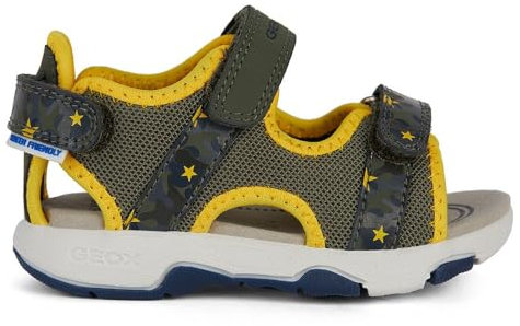 Geox Bébé garçon B Sandal Multy Boy A, Military Ochreyellow, 22 EU