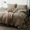 Omela Warm Fleece Winter Bettwäsche 200x220 Taupe Cashmere Touch Plüsch Bettbezug mit Kopfkissenbezug 80x80 cm 3 Teilig Flauschig Coral Fleece Microfaser Winterbettwäsche Set Reißverschluss