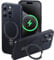CASEKOO Ultra Dünn für iPhone 15 Pro Hülle für MagSafe [Unsichtbarer Ständer] [Lückenloser Kamerashutz] [Nr. 1 Magnetkraft] Stoßfest Kratzfest Handyhülle Slim Hard Case Schwarz MagicStand Serie
