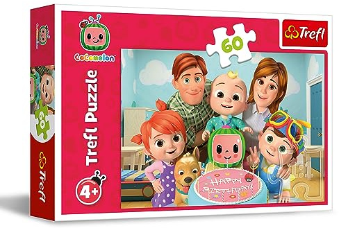 Trefl - Cocomelon, EIN Wunderbarer Tag! - Puzzle 60 Elemente - Buntes Puzzle mit Helden der Fernsehserie, Kreative Unterhaltung, Spiel für Kinder ab 4 Jahren