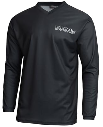 Sam's Herren Motocross-Shirt MX Jersey Langarm, Atmungsaktiv Dirt Enduro MTB Mountainbike Trikot