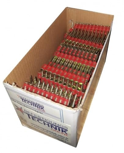 Concrete Nails 3.0 x 38 mm XH for Concrete Nailers without Gas HC6 Spit Pulsa 800 Spit Pulsa 700 Pack of 1000 C