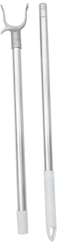 HOLIDYOYO barra de ropa percha para tendedero soporte para tendedero extensible barra extensible para colgar ropa rack para colgar ropa extensible palo de alcance resistente