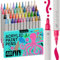 ARTISTRO Acrylic Paint Pens, Acrylic Paint Markers Dual Tip Markers, Acrylic Markers for Fabric, Canvas, Rock, Glass, Wood, Paper, DIY, Paint Markers (Dual Tip Dot + Brush, 48)