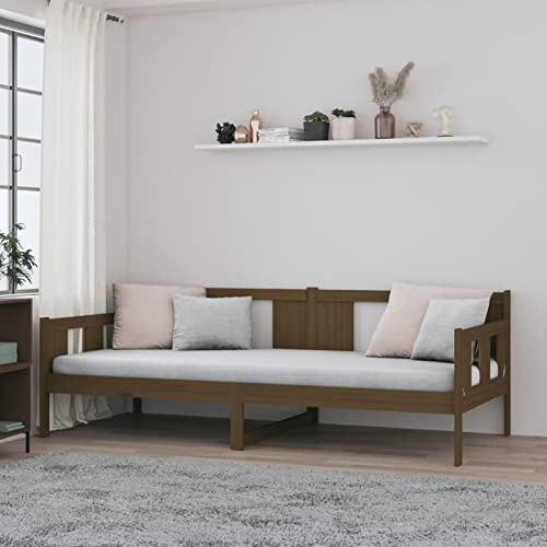 ShGaxin Tagesbett Honigbraun Massivholz Kiefer 80x200 cm, Schlafsofa, Daybed, Bettsofa, Sofa Bed, Sofabett, Schlafcouch, Jugendbett, Bettgestell, Bettcouch - 820275