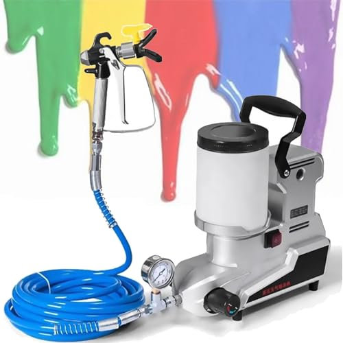 1600w High Pressure Cordless Paint Sprayer - Portable Airless Paint Sprayer with 2L Capacity for Interior Exterior Furniture - Wall Spray Gun