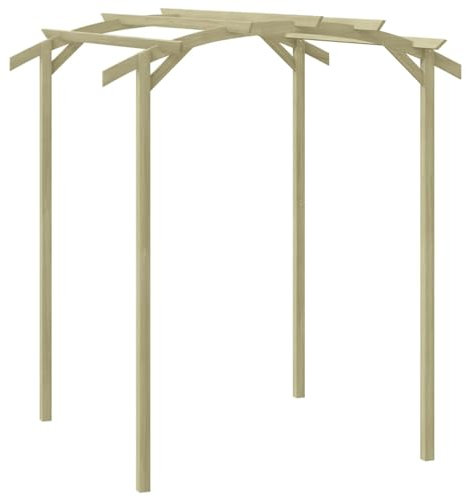 Rantry Pergola da Giardino Legno di Pino Impregnato 180x197x210 cm, Decorazione da Mobili, Mobili da Interni/Esterni per Soggiorno Ufficio