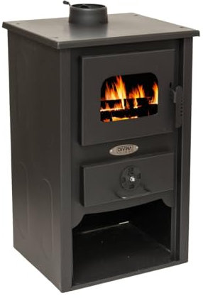 Stufa a legna in acciaio CATIA 7 KW L 47 x P 37 x H 80