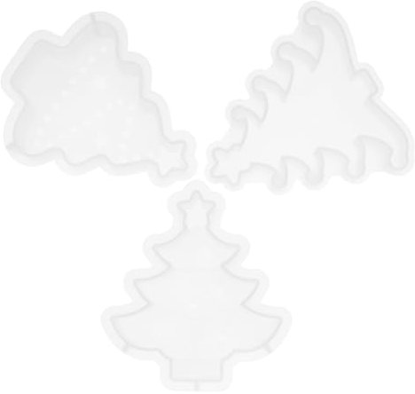 OHPHCALL 3stücke Teiliges Silikonform Für Weihnachtsbaum Kerzenhalter Detaillierte Gießformen Für Diy Dekoration Aromatherapie Und Für Festliche Anlässe Und Kreative Bastelprojekte