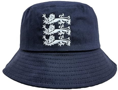 Lions Traditional England Bucket Hat for Football and Cricket Supporters, Navy Blue