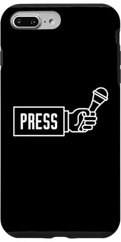 iPhone 7 Plus/8 Plus Microphone in Hand Press for Journalists Case