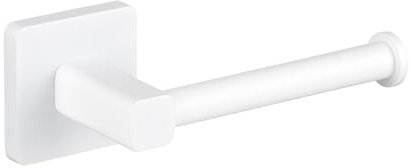 TATAY Kalo Porte-Rouleau de Papier Toilette, en INOX/zamak, Couleur Blanc. Dimensions 6 x 6.5 cm