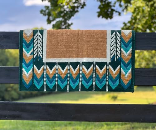 EQUIEMPRESS Sattelunterlage Western Show/Westernsatteldecke aus Neuseelandwolle, Top Wool Pad Sensor Flex (Anpassung möglich) A-71 (34 x 38)