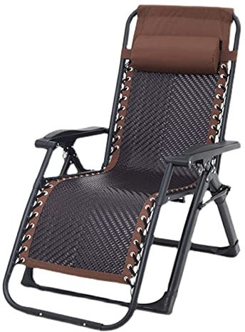 CWCQGH Sillas reclinables reclinables de ratán PE para Exteriores, para Playa, Piscina, césped, Camping, Oficina Interior, Tumbona