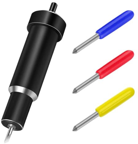 Deep Cut Blade, Replacement Cutting Blade Fine Point 30°,45°,60° for Cricut Maker Explore Air 2/Explore 3/Air 1/2vinyl & Thick Materials for DIY Crafts & Foil Engraving (Black)