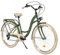 MILORD Damenfahrrad Citybike Komfort Retro Bike Hollandrad Vintage Fahrrad, 26, 28 Zoll, 7-Gang (Khaki, 28 Zoll)