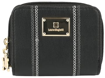 Laura Biagiotti Portafoglio Donna Similpelle Ecopelle, Porta Carte e Monete con Zip, Compatto, Idea Regalo