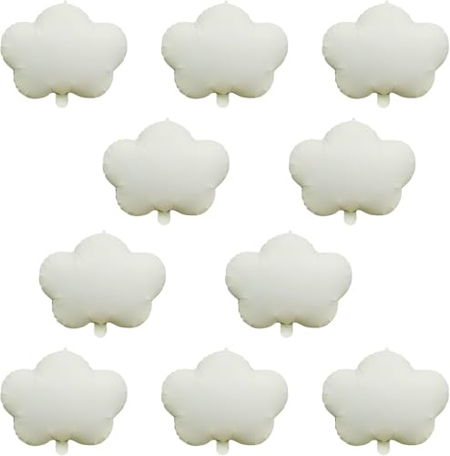 Folienballon Wolken 10 Stück Luftballons Wolke Ballons Wolken 19 Zoll Wolkenballon für Babyparty, Geburtstag, Hochzeit