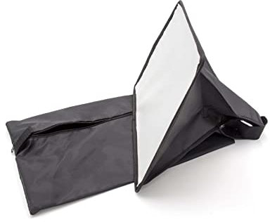 vhbw Softbox-Blitz-Diffusor kompatibel mit METZ Mecablitz 76, 64, 70 Blitz, Kamera - Kunststoff Schwarz, 22 x 32 cm
