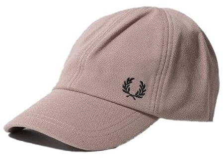 Fred Perry HW6726 Casquette de baseball classique en piqué rose foncé et noir Taille unique