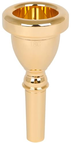 Gatuida Tuba Mouthpiece Brass Tool for Musicians Optimized Sound Quality Fits Brass Woodwind Instruments Enhances Playing Technique Projection for Students Professionals