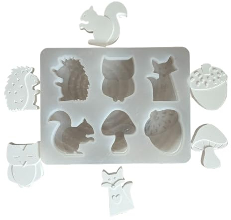 in silicone 3D, strumento gadget a 6 griglie resistenti al calore, flessibili per sapone – per resina, cemento, sapone, principianti, cucina di casa