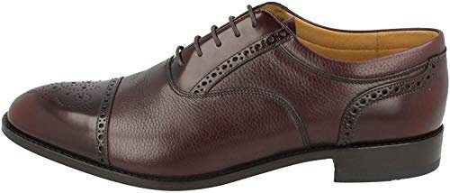 Loake Men's Lace-Up Flats red Burgundy