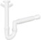 Schläfer 439305 | Sifone Universale con tubo flessibile Raccordo 11/2, Doppio Attacco per Lavastoviglie o Lavatrice, Connessione Usciata a Parete Diam. 40/50mm, Scarico Autopulente. Bianco