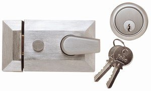 Standard Nightlatch 60mm Backset - Satin Chrome