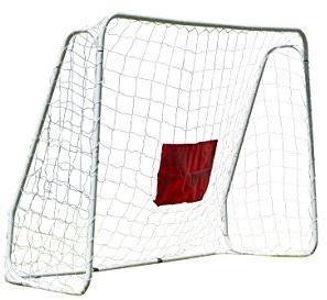 Traditional Garden Games 7ft x 5ft Extra-Large Foldable Football Goal – Durable Metal Frame with Target Sheet & Weatherproof Net – Easy Setup Soccer Goal for Kids & Garden Training