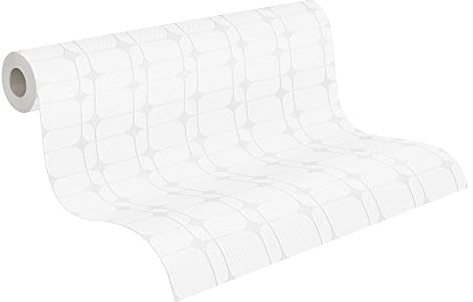 A.S. Création überstreichbare Vliestapete Meistervlies 2020 Tapete 25,00 m x 1,06 m weiß überstreichbar Made in Germany 951381 95138-1