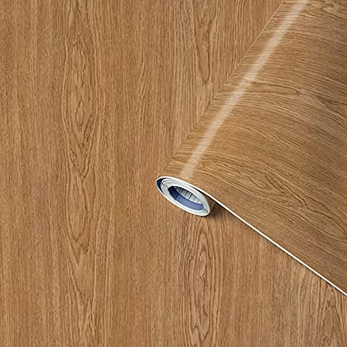 Venilia Klebefolie Perfect Fix® | Holzoptik Eiche mittel Holzfolie | 45cm x 2m, Stärke 150μ | selbstklebende Möbel-Folie, Dekofolie, keine Blasen, Küchenfolie | PVC ohne Phthalate | Made in EU